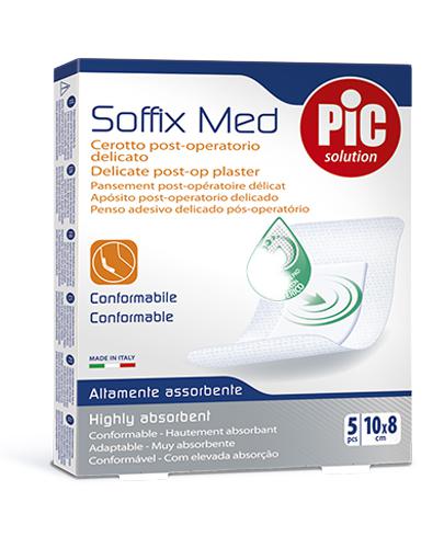 Pic SoffixMed Pooperacyjny plaster antybakteryjny 10 cm x 8 cm, 5 sztuk