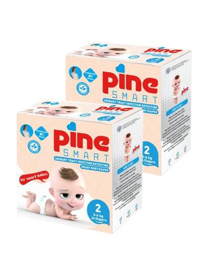 Pine Smart Baby Pieluchy MINI 2 (3-6 kg), 2x24 sztuki