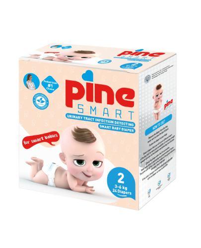 Pine Smart Baby Pieluchy MINI 2 (3-6 kg), 24 sztuki