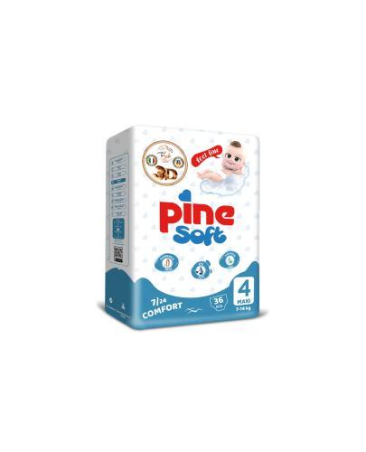 Pine Soft Pieluchy maxi 4 (7-14 kg), 36 sztuk