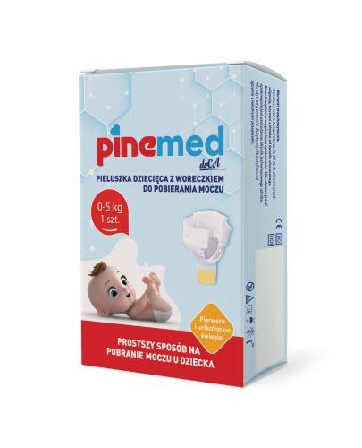 Pine Med Pieluszka z woreczkiem do pobierania moczu dziecięca 0-5 kg, 1 sztuka