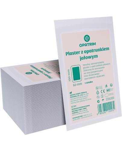 Opatrim Plaster z opatrunkiem jałowym 100 x 60 mm, 1 sztuka