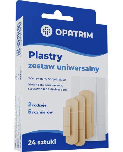 Opatrim Plastry zestaw uniwersalny, 24 sztuki