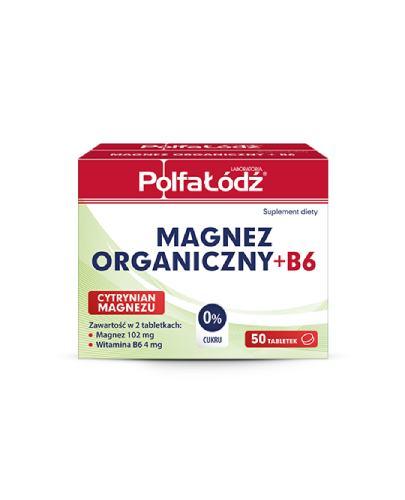 PolfaŁódź Magnez Organiczny B6, 50 tabletek