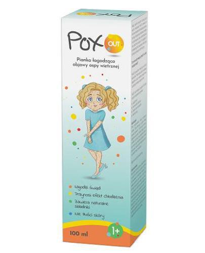 PoxOUT Pianka łagodząca objawy ospy wietrznej, 100 ml, cena, opinie, właściwości 