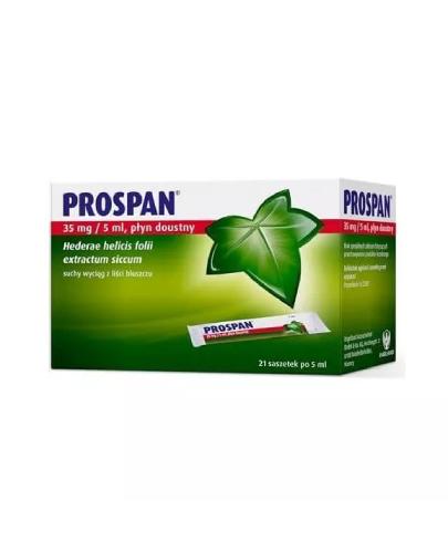 Prospan płyn doustny 35 mg/5 ml, 21 saszetek