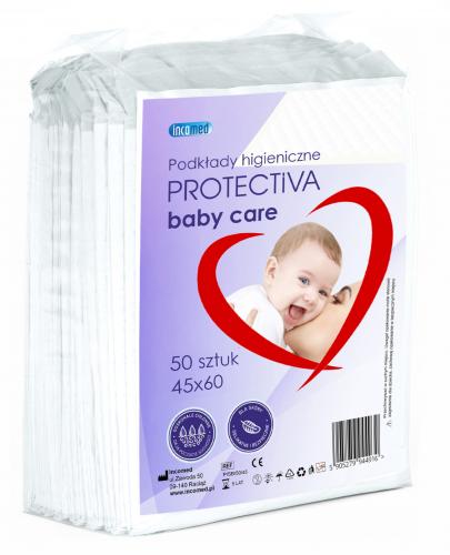 Protectiva Baby Care Podkłady higieniczne 45 x 60, 50 sztuk 