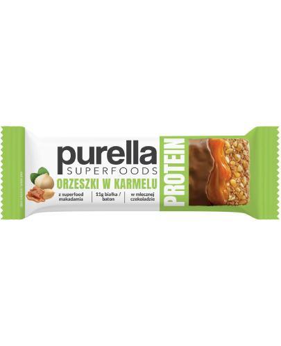 Purella Superfoods Protein bar baton proteinowy orzeszki w karmelu, 45g