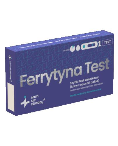 Samsiezbadaj.pl Ferrytyna Test kasetkowy szybki, 1 sztuka