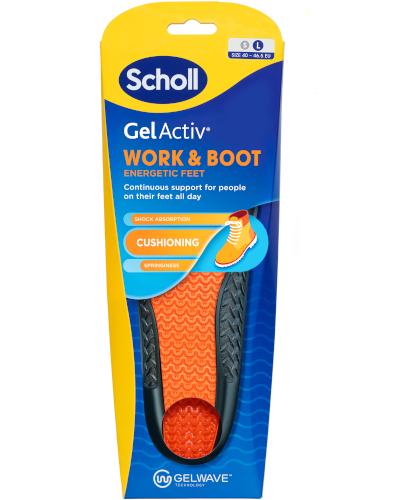 Scholl GelActiv Work & boot Wkładki do butów męskie L 1 para