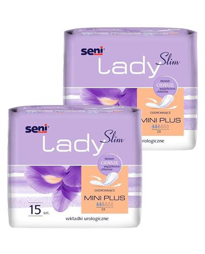 Seni Lady Slim Mini Plus Wkładki urologiczne oddychające, 2 x 15 sztuk