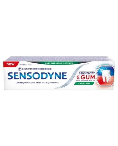 Sensodyne Nadwrażliwość & Dziąsła Caring Mint Pasta do zębów 75 ml