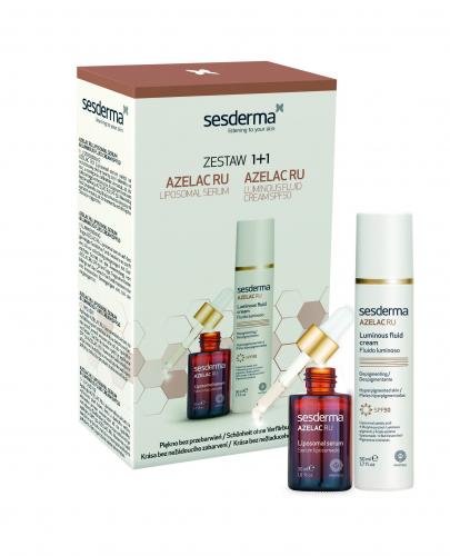 Sesderma Zestaw AZELAC RU Serum 30 ml + AZELAC RU Emulsja rozświetlająca SPF 50 50 ml