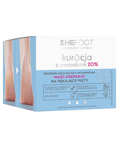 SheFoot Regenerująco-kojąca witaminowa maść-preparat na pękające pięty, mocznik 20%, 80 g