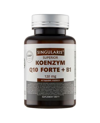 Singularis Superior Koenzym Q10 Forte + B1 120 mg - 60 kaps. - cena, opinie, właściwości