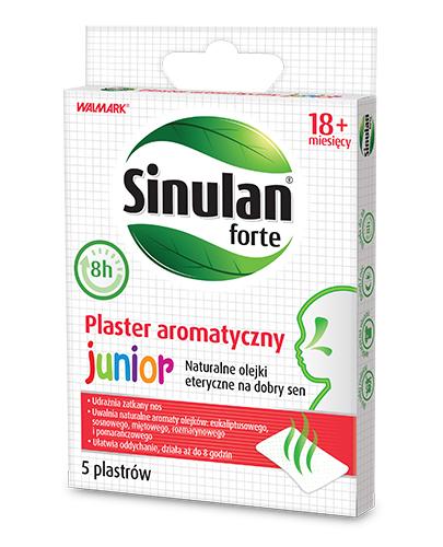 Sinulan Forte Plaster aromatyczny Junior - 5 szt. - cena, opinie, stosowanie