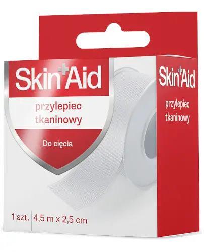 Skin Aid Przylepiec tkaninowy 4,5 m x 2,5 cm 1 sztuka