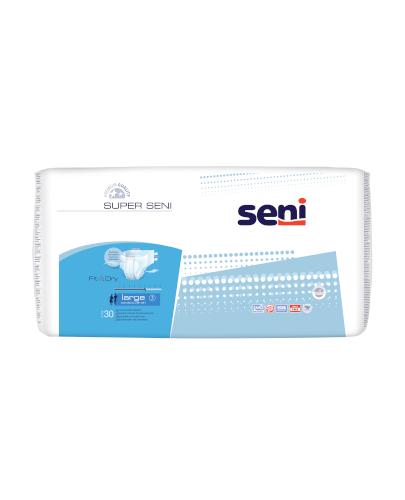 SUPER SENI Fit & Dry Pieluchomajtki L, 30 sztuk