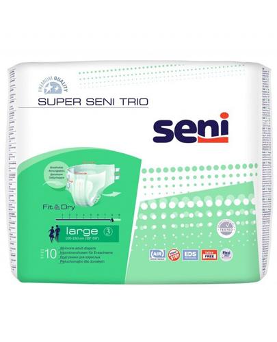 SUPER SENI TRIO L Pieluchomajtki, 10 sztuk