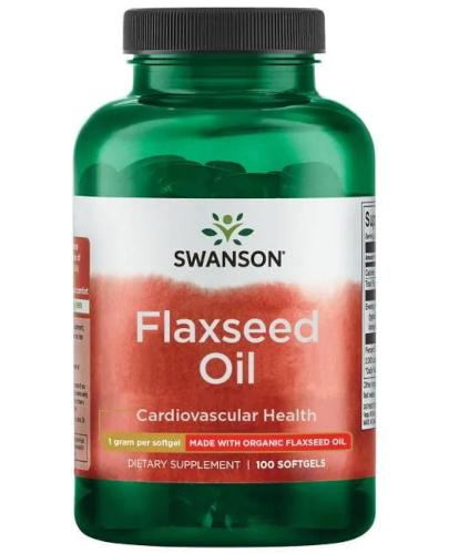 SWANSON Flaxseed Oil Omega 3-6-9 1000 mg - 100 kaps.