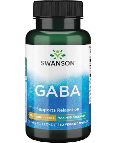 SWANSON GABA Forte 750 mg - 60 kaps.