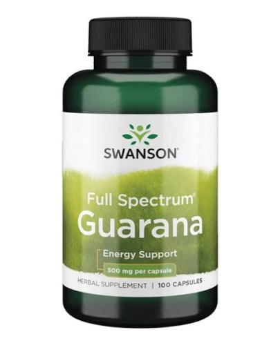 SWANSON Guarana 500 mg - 100 kaps.