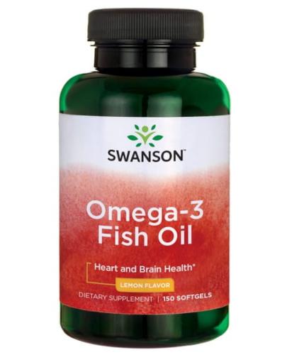 SWANSON Omega 3 o smaku cytrynowym 1000 mg - 150 kaps.