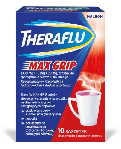 Theraflu Max Grip, 10 saszetek