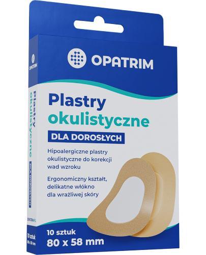 Opatrim Plastry okulistyczne dla dorosłych, 10 sztuk