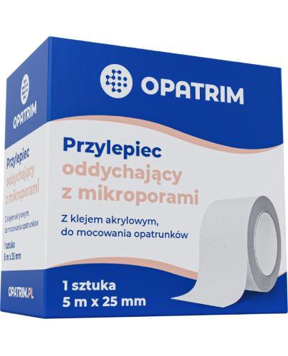 Opatrim przylepiec oddychający z mikroporami 5 m x 25 mm, 1 sztuka