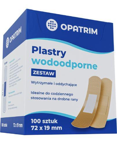 Opatrim zestaw plastrów wodoodpornych 72 x 19 mm, 100 sztuk