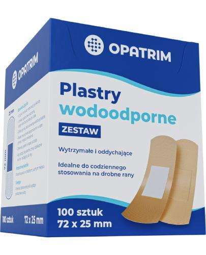 Opatrim zestaw plastrów wodoodpornych 72 x 25 mm, 100 sztuk