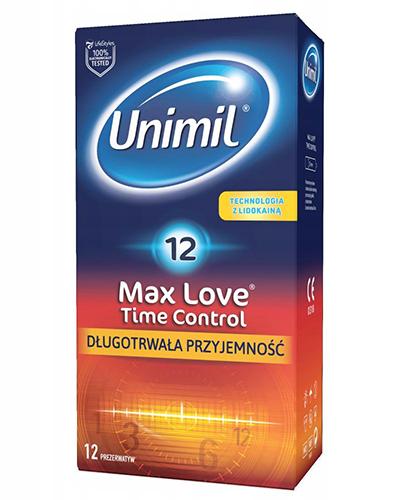 Unimil Max Love Time Control Prezerwatywy, 12 sztuk