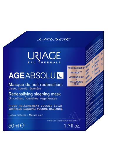 Uriage Age Absolu zagęszczająca skórę maska na noc, 50 ml