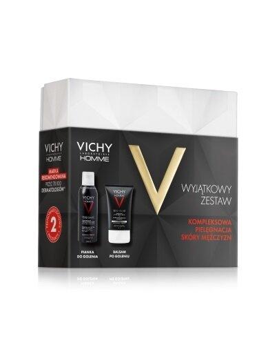  Vichy Homme Zestaw Xmass 2024 Pianka do golenia, 200 ml + Balsam po goleniu, 75 ml