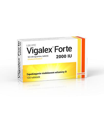 Vigalex Forte 2000 IU, 120 tabl. Na wzmocnienie kości, cena, opinie, wskazania