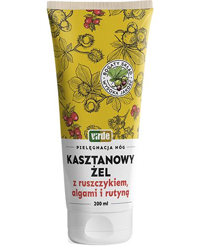 VIRDE Kasztanowy Żel Z ruszczykiem, algami i rutyną - 200 ml - cena, opinie, stosowanie