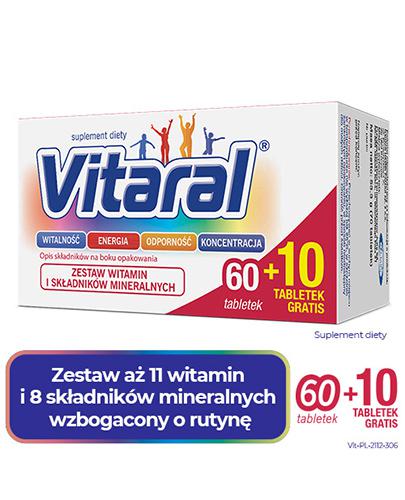 Vitaral - 60 tabl. + 10 tabl. Gratis 