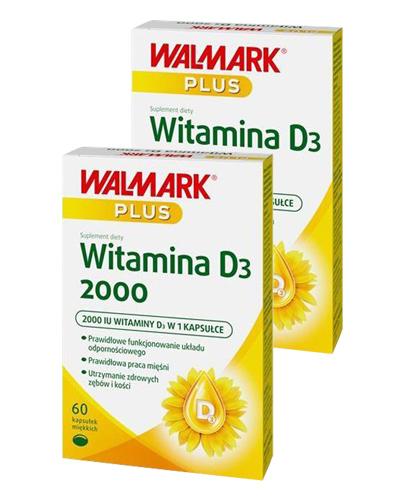 WALMARK PLUS Witamina D3 2000, 2 x 60 kapsułek