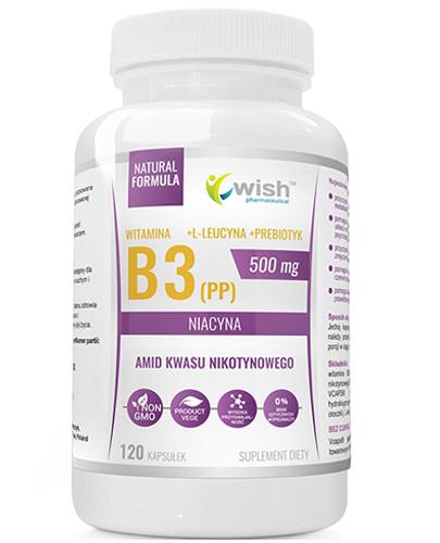 Wish Niacyna Witamina B3 500 mg - 120 kaps. - cena, opinie, wskazania