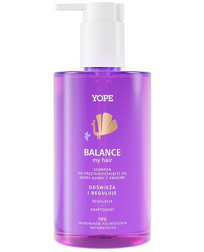 Yope Balance My Hair Szampon do przetłuszczającej się skóry głowy z kwasami, 300 ml