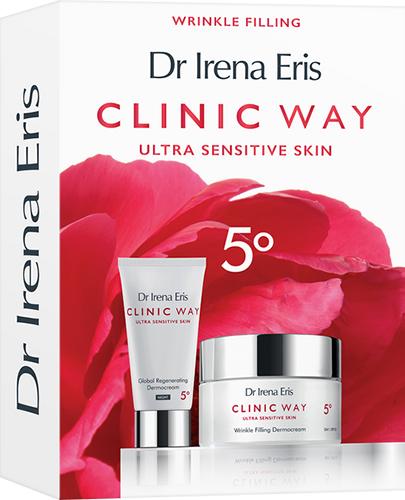 Dr Irena Eris Zestaw Clinic Way 5º Dermokrem Wypełniający Zmarszczki SPF20 50 ml + Dermokrem Globalnie Regenerujący na noc 30 ml [ZESTAW] 1 sztuka