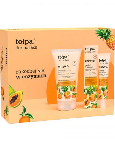 Zestaw Tołpa Dermo Enzyme 3 Enzymy Żel do mycia twarzy 150 ml + Peeling 40 ml