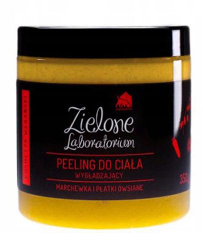 Zielone Laboratorium Peeling do ciała wygładzający z marchewką i płatkami owsianymi - 350 g - cena, opinie, stosowanie