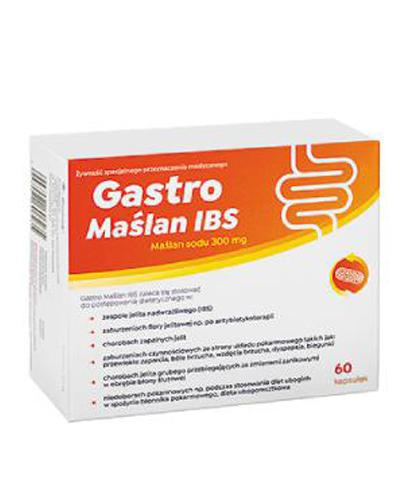 Ziołolek Gastro Maślan IBS 300 mg, 60 kaps., cena, opinie, właściwości 