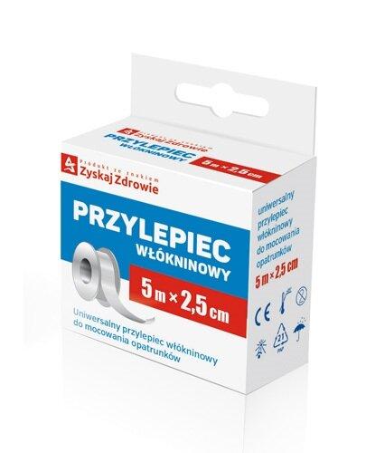 Zyskaj Zdrowie Przylepiec włókninowy na rolce 5 m x 2,5 cm, 1 szuka