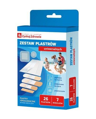 Zyskaj Zdrowie Zestaw plastrów uniwersalnych, 26 sztuk